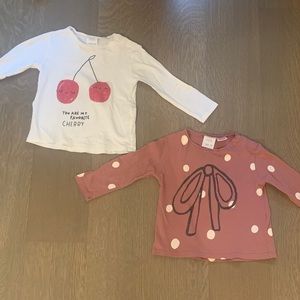 🌺 Zara Girls Tee size 12-18 month & 18-24